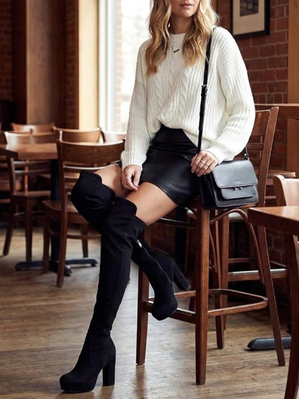 Vampire High Platform Chunky Heel Boots